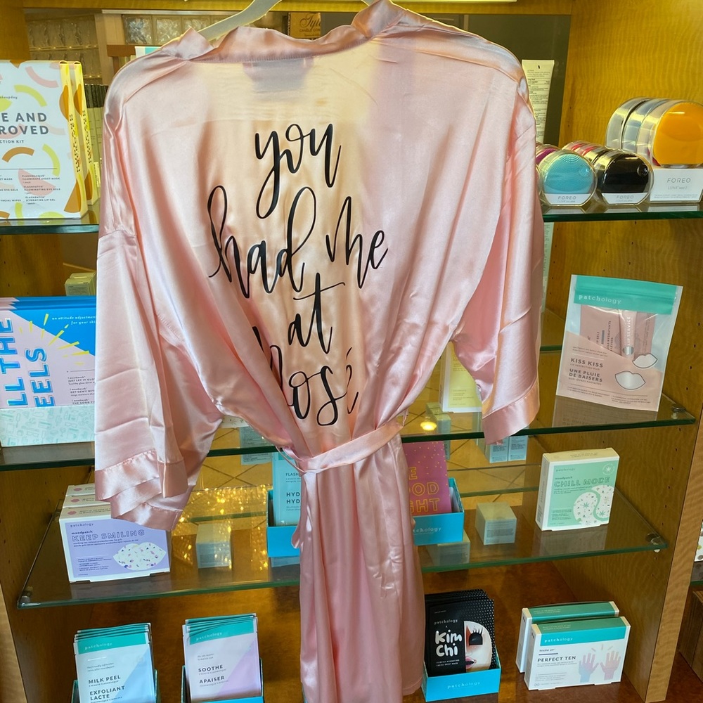 Light Pink Silk Robe - Picture 2 of 2